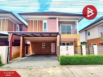 บ้านเดี่ยว รพ.สัตหีบ กม.10 : ขาย บ้านเดี่ยว 2 ชั้น หมู่บ้านเดอะปาล์ม พลูตาหลวง (The Palm Plutaluang) เนื้อที่ 50 ตารางวา 