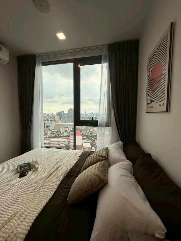 รูป ให้เช่า คอนโด Modiz Rhyme Ramkhamhaeng  (โมดิซ ไรห์ม รามคำแหง) ✨ ห้องใหม่เอี่ยม มือ 1  พร้อมเข้าอยู่! ถ่ายจากห้องจริง ไม่จกตา 💯  - รูปที่ 1/12