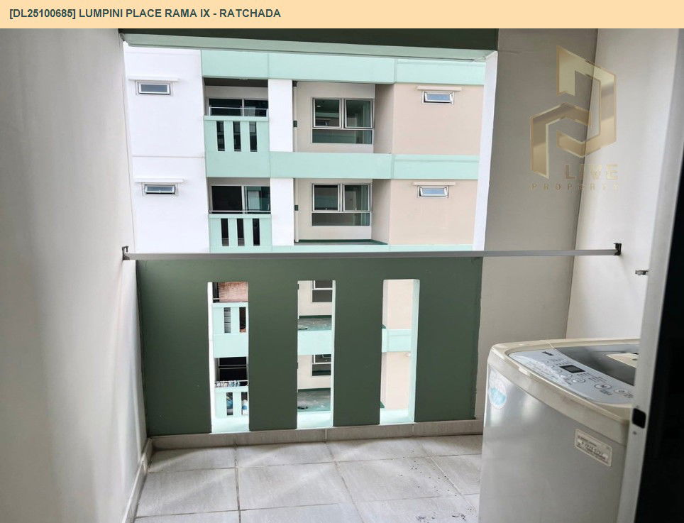 picture DL25100685 Condo for rent, Lumpini Place Rama IX - Ratchada near MRT พระราม 9, ready to move in, call urgently 0638692663 LineID @655ebbvc - 9/9