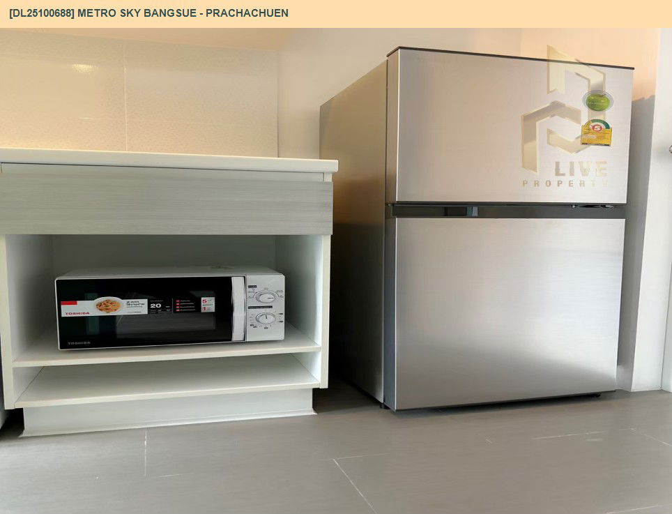 รูป DL25100688 ให้เช่าคอนโด เมโทร สกาย บางซื่อ - ประชาชื่น (Metro Sky Bangsue - Prachachuen) ใกล้ MRT บางซ่อน พร้อมเข้าอยู่ โทรด่วน 0800343450 LineID @655ebbvc - รูปที่ 7/12