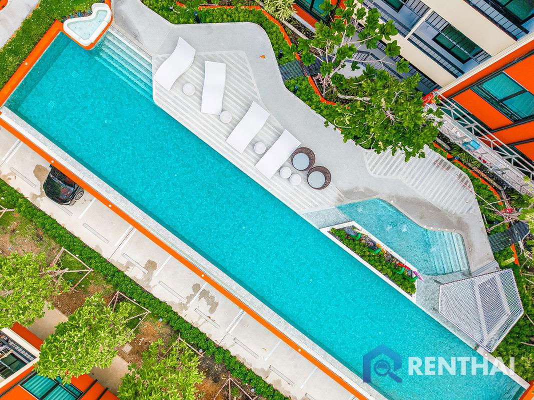 รูป ห้องแบบ 1 ห้องนอน ขนาด 29 ตร.ม. ออกแบบลงตัว ใช้พื้นที่อย่างชาญฉลาด  พร้อมเข้าอยู่. - รูปที่ 20/21