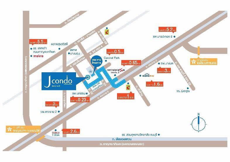 รูป ให้เช่าJ Condo Rama2 - 1นอน 26ตรม. ชั้น6 ตึกB - Line:@hac55 - รูปที่ 7/9