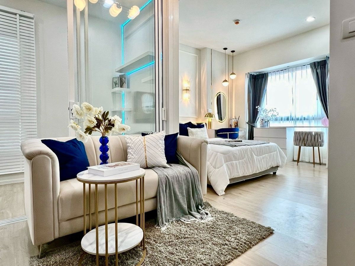 รูป ห้องว่างอัพเดต🧿รวมคอนโด 2 ห้องนอน🧿 มีเครื่องซักผ้า⚠️🛋️🛌เอส วัน พระราม 9 - รูปที่ 4/21