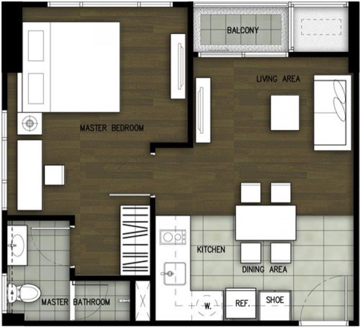 picture 🔥Available 5 Nov 🔥Wyne Sukhumvit 1-1BR 42sqm Big kitchen, Fully Furnished 082-459-4297 - 10/15