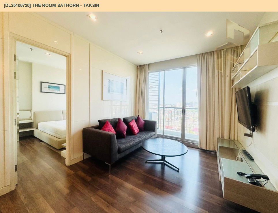 รูป DL25100720 ให้เช่าคอนโด เดอะ รูม สาทร - ตากสิน (The Room Sathorn - Taksin) ใกล้ BTS โพธิ์นิมิตร พร้อมเข้าอยู่ โทรด่วน 0614453194 LineID @162cjixi - รูปที่ 2/15