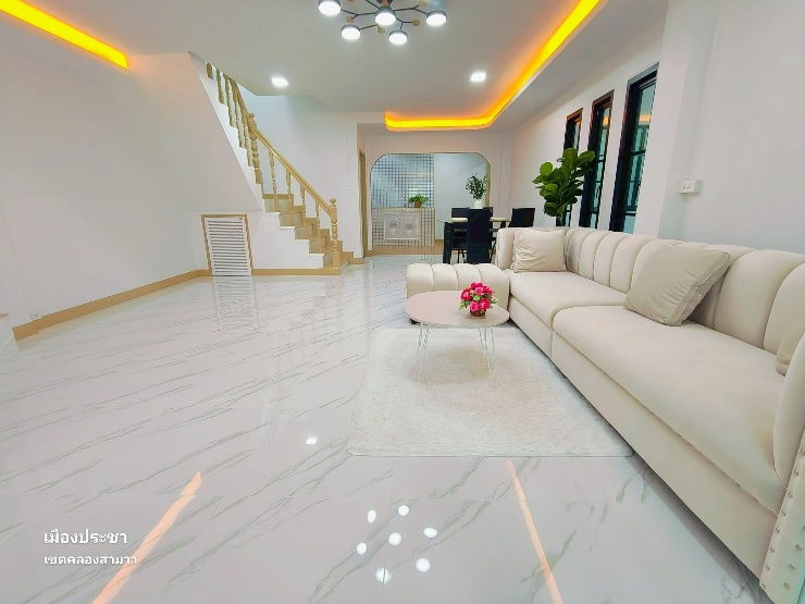 รูป บ้านโซนคลองสามวา​ ถนนหทัยราษฎร์​ หมู่บ้านเมืองประชา​ แขวงสามวาตะวันตก​ เขตคลองสามวา​ กรุงเทพฯ​ นัดหมายชมบ้าน​ 085-318-6868​☎️​ - รูปที่ 5/10