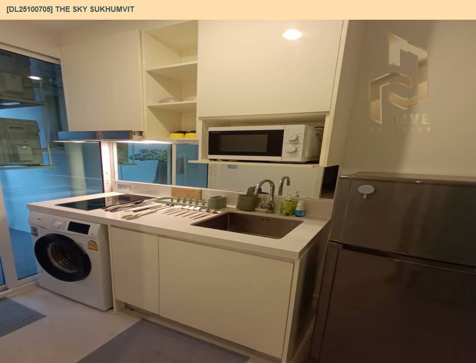 รูป DL25100705 ให้เช่าคอนโด เดอะ สกาย สุขุมวิท (The Sky Sukhumvit) ใกล้ BTS อุดมสุข พร้อมเข้าอยู่ โทรด่วน 0656133286 LineID @897iyzll - รูปที่ 5/8