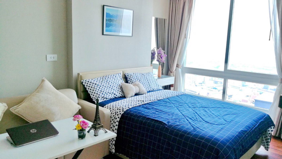 picture For rent Studio, 38th Fl, The Metropolis Samrong, close to BTS & MRT Samrong  - 2/22