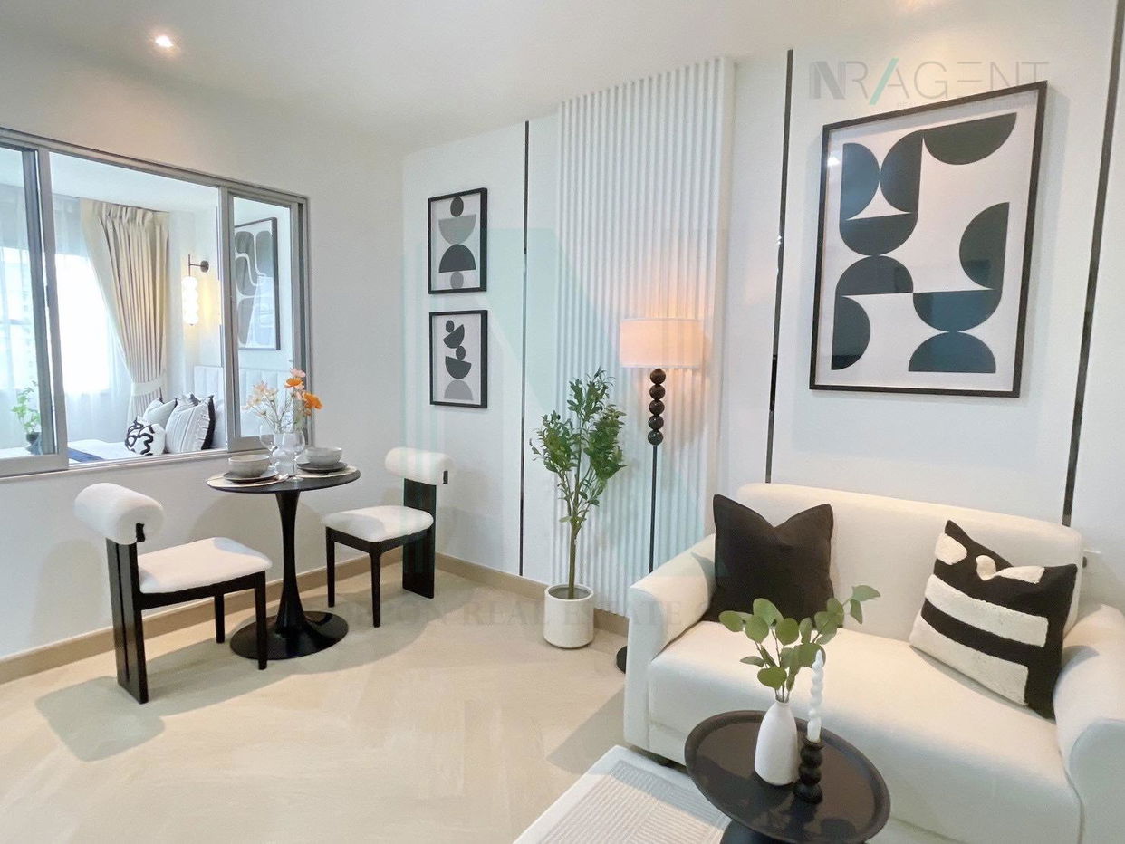 picture ðš For Sell Condo LUMPINI CONDO TOWN BODINDECHA - RAMKHAMHAENG Building B3, Floor 4,1 bed room, Room size 28 sqm - 3/8