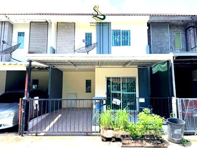 ทาวน์โฮม สนามบินสุวรรณภูมิ : ขายถูกมาก พฤกษา 86/1 ทำเลดี หน้าบ้านวิวสวน หน้าบ้านไม่ชนใคร