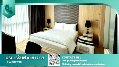 Condos for rent : Sky Walk Residence for rent, beautiful condo ready to move in, fully furnished with appliances, next to BTS Phra Khanong.- RW007098