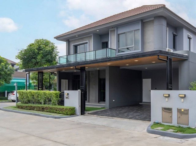 รูป บ้านเดี่ยว2ชั้นให้เช่า 51ตรว.วิวสระว่ายน้ำ ทิศใต้ หลังมุม ถนน กาญจนาภิเษก-พระราม9 - รูปที่ 1/8