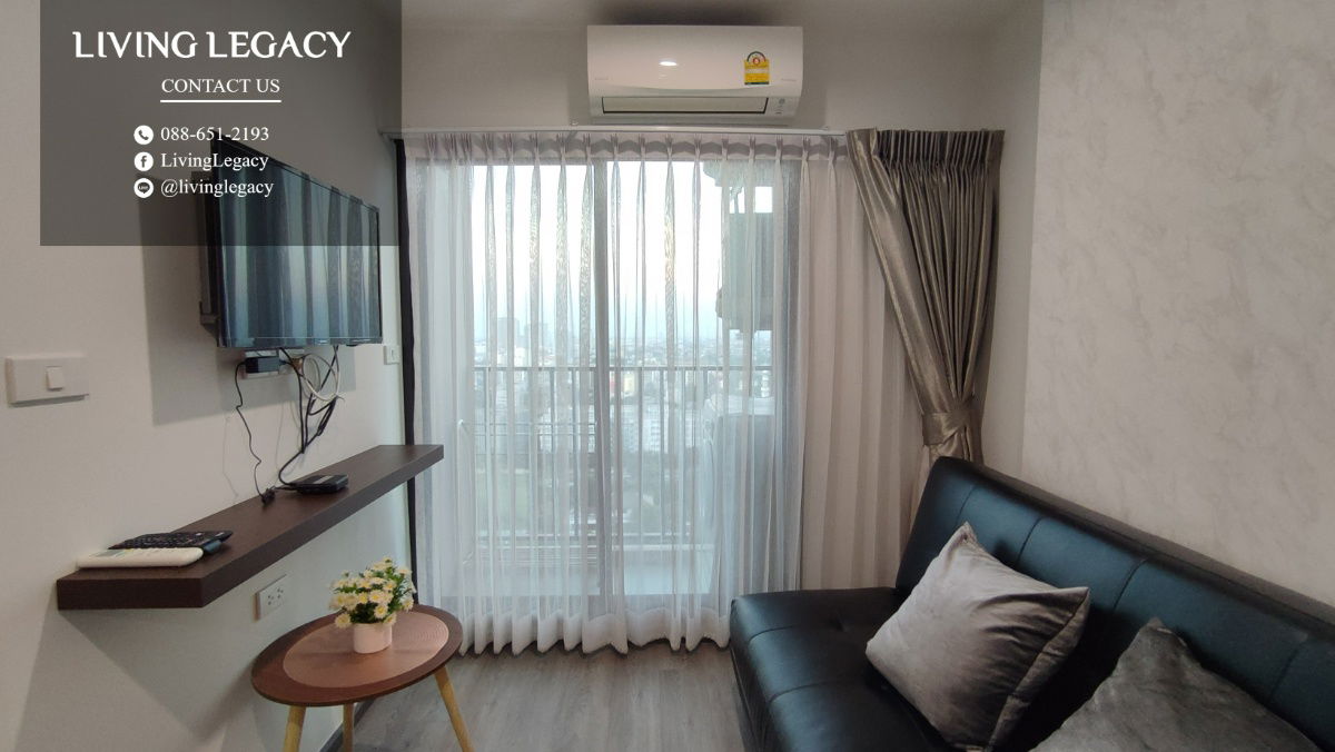 picture LWQKPH46 Condo For Rent Rich Park @ Triple Station 29 Sq.M. Floor 21 line id : @livinglegacy - 24/32