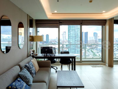 คอนโดให้เช่า : ▚ LB171ツ สำหรับเช่า The River Condominium ห้องกว้างแต่งสวย 3 ห้องนอน ราคาพิเศษ ⭐