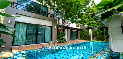 Houses for rent Soi Ekamai (Sukhumvit 63) : 🔼🔽 AccomA 📩 Private Swimming Pool 4 BR House @Peaceful Living (1818961)
