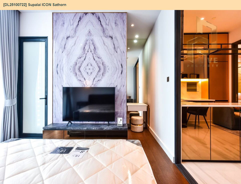 รูป DL25100722 ให้เช่าคอนโด ศุภาลัย ไอคอน สาทร (Supalai ICON Sathorn) ใกล้ MRT สีลม พร้อมเข้าอยู่ โทรด่วน 0614453194 LineID @162cjixi - รูปที่ 7/13