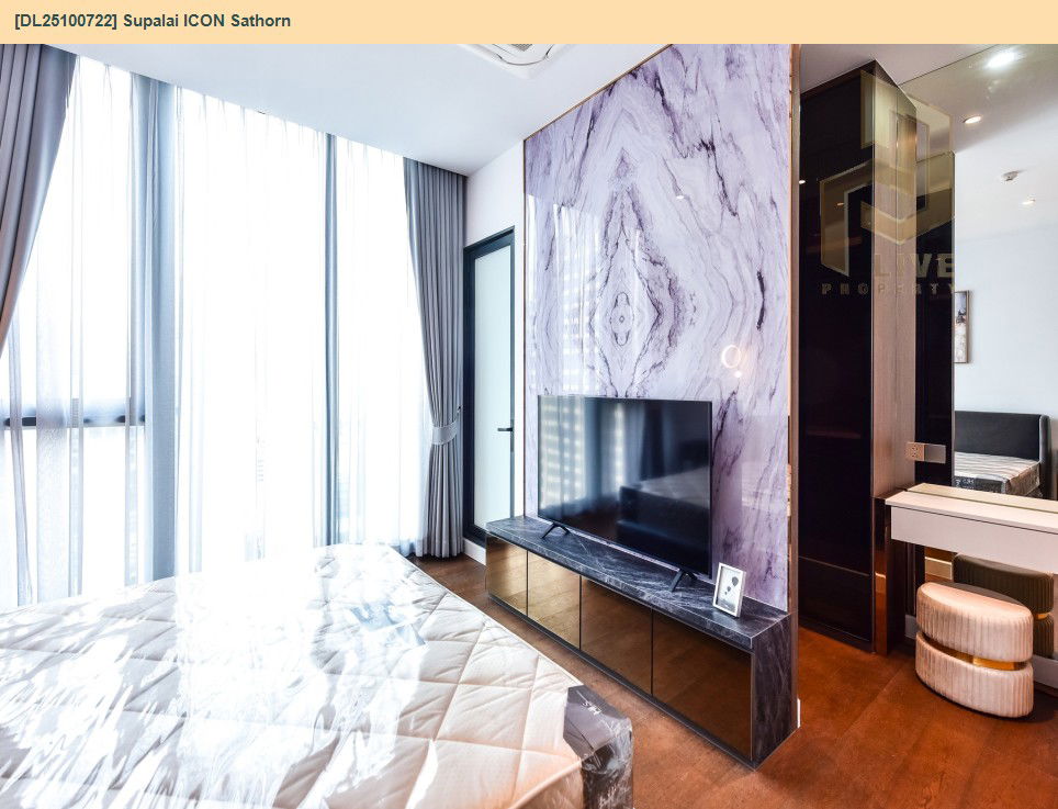 รูป DL25100722 ให้เช่าคอนโด ศุภาลัย ไอคอน สาทร (Supalai ICON Sathorn) ใกล้ MRT สีลม พร้อมเข้าอยู่ โทรด่วน 0614453194 LineID @162cjixi - รูปที่ 8/13