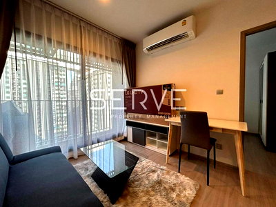 Condos for rent : 1 Bed 1 Bath  Nice Room Fully furnished  New Condo Good Location Close to MRT Rama 9   350 m.  @ Life Asoke Hype