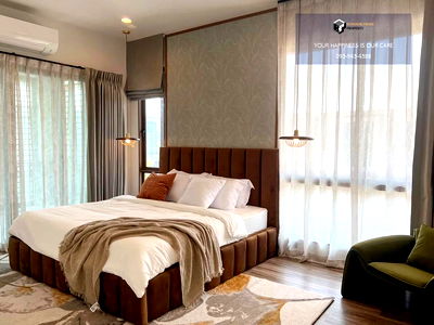 Houses for rent Bang Kapi : Burasiri Krungthep Kreetha | Spacious garden area for you to relax to the fullest #2025103112734