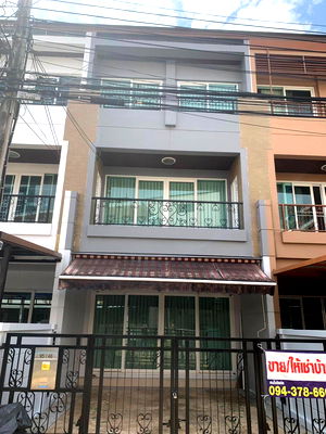 ทาวน์โฮมให้เช่า : ให้เช่า20,000 บาท/เดือน ทาว์เฮาส์ 3 ชั้น ม.บ้านติดถนนใหญ่ สุขสวัสดิ์ 