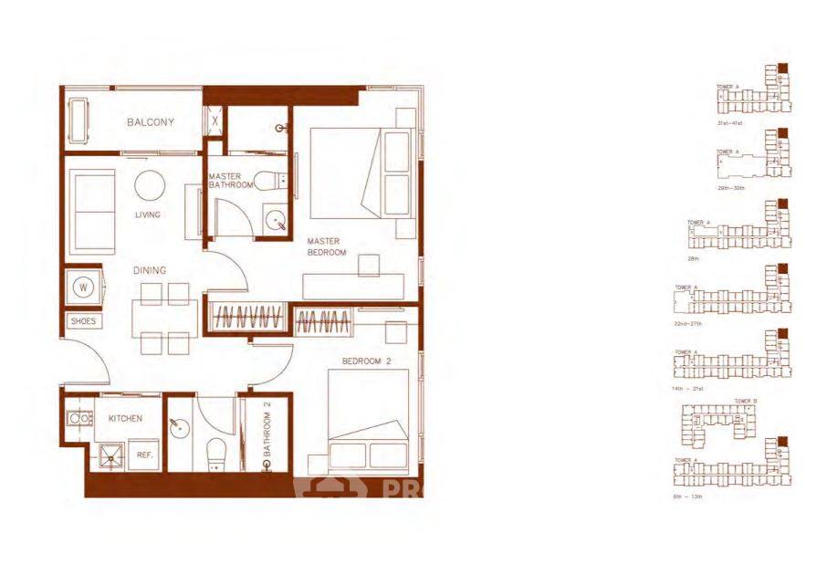 picture 2-BR Condo at XT Huaikhwang near MRT Huai Khwang (ID 2138548) - 17/17