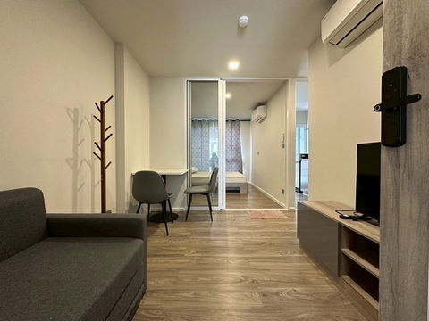 UK01-233 Condo for rent Atmoz Sriracha, 3th floor, Kasetsart Sriracha, good location, 1 Bedroom (28 sq m.) full function. Rent 9,500 baht/month