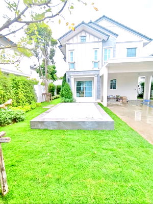 บ้านเดี่ยวให้เช่า : ให้เช่าบ้านวิลลาจจิโอ 3 ศรีนครินทร์-บางนา (Villaggio 3 Srinakarin-Bangna)  อยู่ถ.เลียบคลองหลวงแพ่ง ต.บางแก้ว ใกล้เมกา บางนา