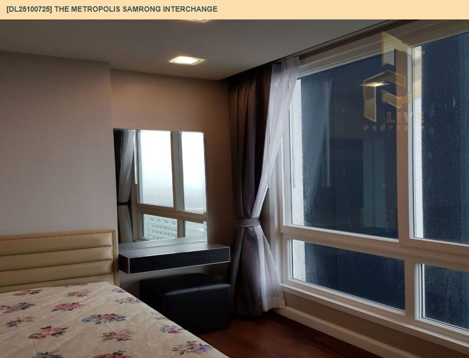 รูป DL25100725 ให้เช่าคอนโด เดอะ เมโทรโพลิส สำโรง อินเตอร์เชนจ์ (The Metropolis Samrong Interchange) ใกล้ BTS สำโรง พร้อมเข้าอยู่ โทรด่วน 0653619502 LineID @534wlwof - รูปที่ 4/17