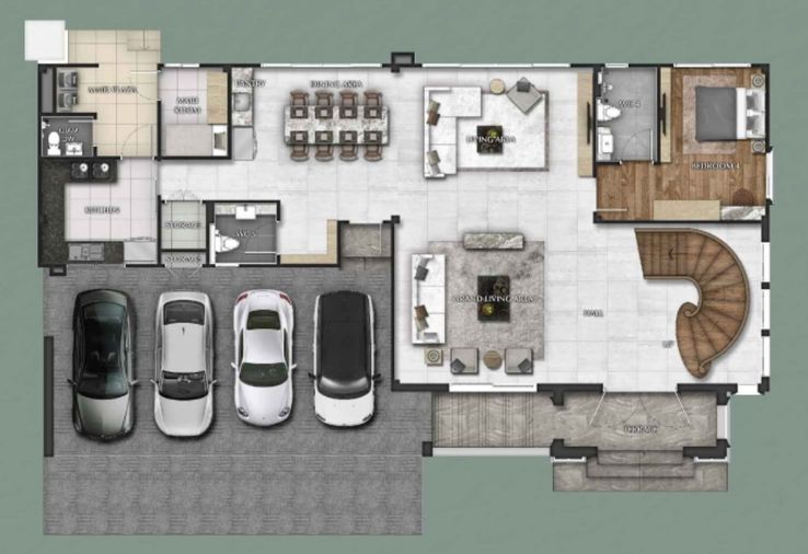 4-bed house for sale, 510 sqm, 105.6 sq wah, Grand Bangkok Boulevard Suksawat - Rama 3