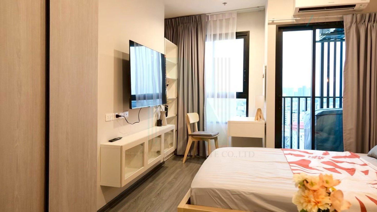 picture For Rent Condo IDEO RAMKHAMHAENG LAM SALI STATION Building 1, Floor 16,Studio, Room size 24 sqm - 6/8