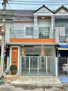 บ้านสวย  มีระเบียงชั้น 2  #หมู่บ้านรัตนาธานี บางบัวทอง  ติดถนนวัดลาดปลาดุก เข้าซอยไม่ถึง 100 เมตร  ใกล้เซ็นทรัล เวสเกต