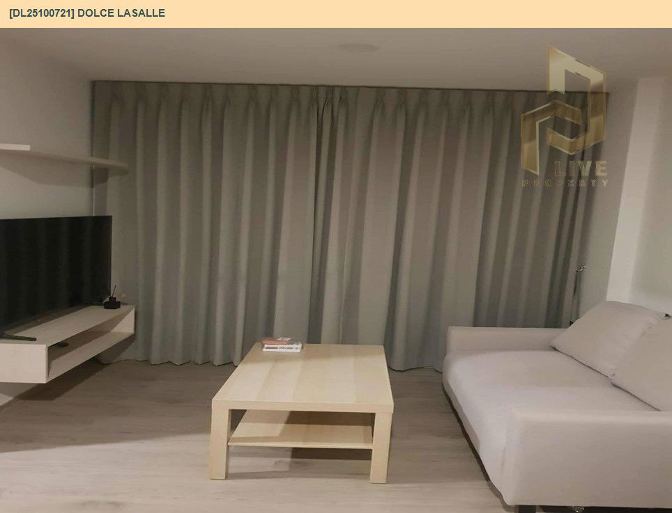 รูป DL25100721 ให้เช่าคอนโด โดว์เช่ ลาซาล (DOLCE LASALLE) ใกล้ BTS แบริ่ง พร้อมเข้าอยู่ โทรด่วน 0656133286 LineID @897iyzll - รูปที่ 3/10