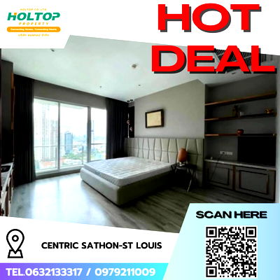 เช่าคอนโด BTS เซนต์หลุยส์ : #R7297 🎉 311068 ให้เช่าคอนโด Centric Sathon-St Louis