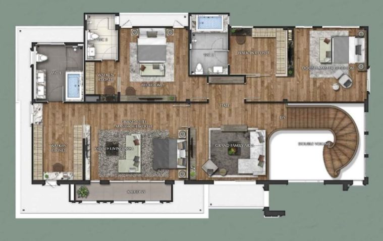 4-bed house for sale, 510 sqm, 128 sq wah, Grand Bangkok Boulevard Suksawat - Rama 3