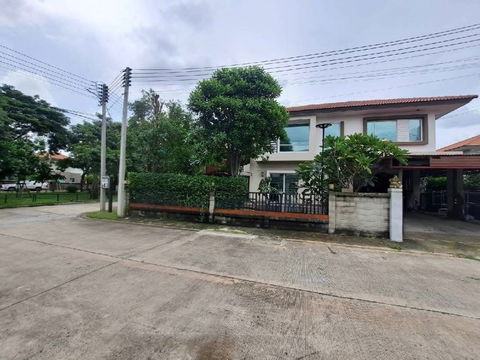 For rent, for lease, single house, Casa Ville, Hathairat, Ramintra, cheap price, interested, Line: @951qfbfi