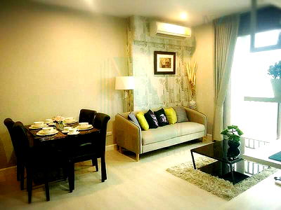 Condos for rent MRT Sam Yan : For Rent Condo THE NICHE PRIDE THONGLOR - PHETCHABURI Building 1, Floor 27,2 bed room, Room size 59.00 sqm