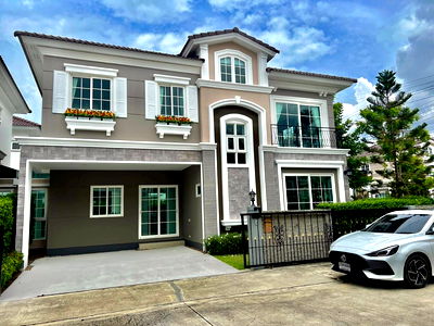 เช่าบ้านเดี่ยว เขตสะพานสูง : ให้เช่าบ้านเดี่ยว โครงการ เพรสทีจ พระราม 9 - กรุงเทพกรีฑา (Prestige Rama 9 - Krungthep Kreetha)  ราคาเช่า 50,000 บาทต่อเดือน