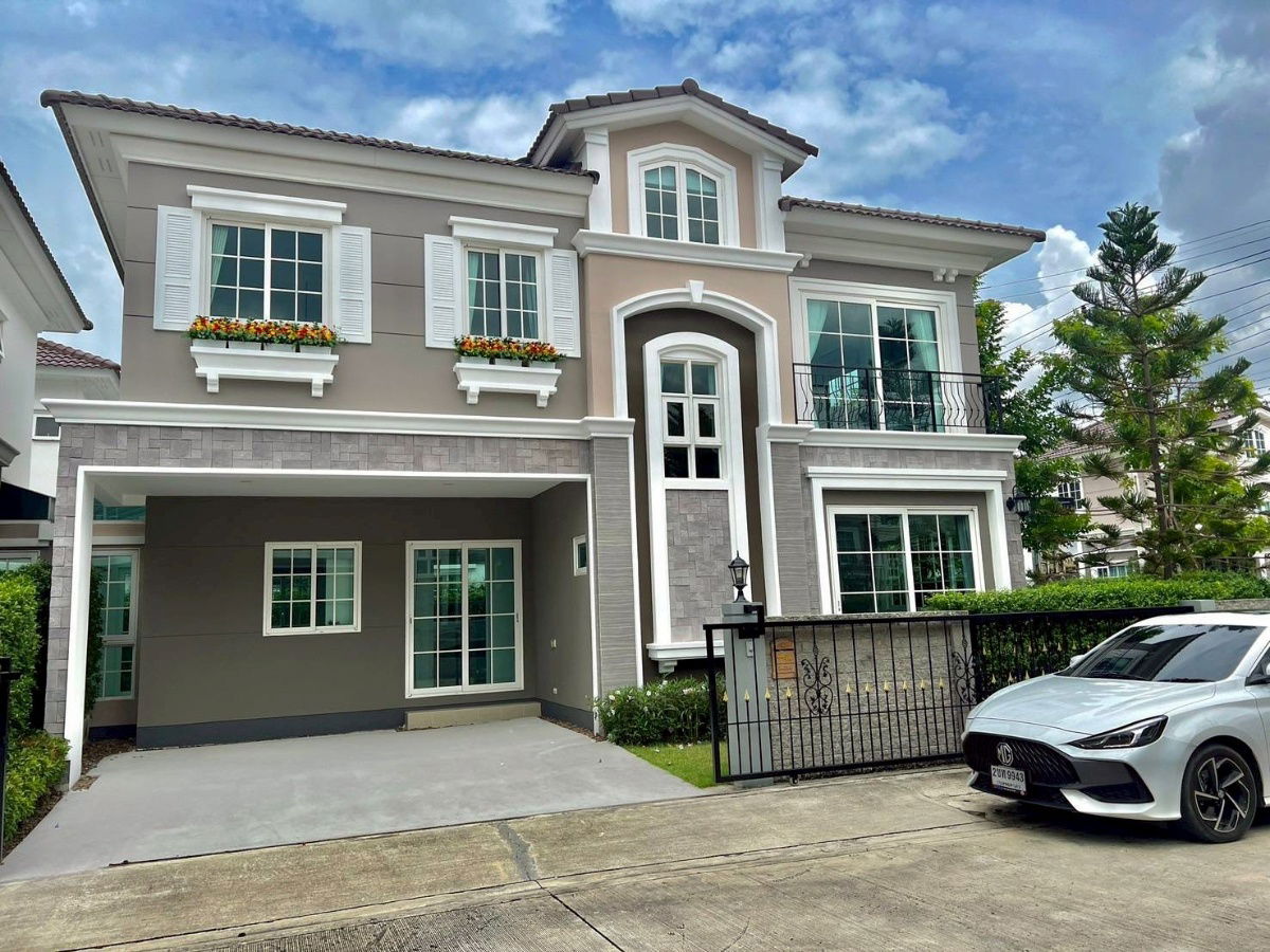 รูป ให้เช่าบ้านเดี่ยว โครงการ เพรสทีจ พระราม 9 - กรุงเทพกรีฑา (Prestige Rama 9 - Krungthep Kreetha)  ราคาเช่า 50,000 บาทต่อเดือน - รูปที่ 1/17