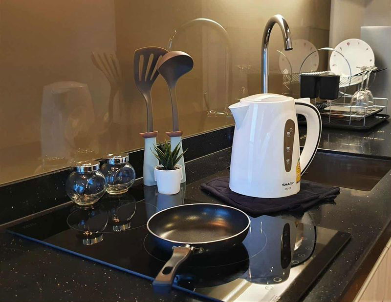 picture Condo for sale near the sea, The Sea Sriracha, beautiful room, high floor, fully furnished, with furniture - 7/8