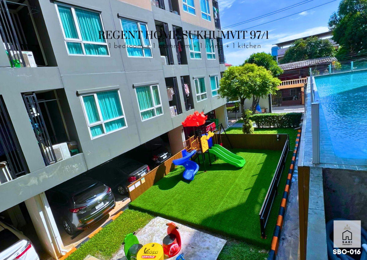 รูป ห้องมุมวิวสระ 5 นาที  BTS บางจาก รีเจ้นท์ โฮม สุขุมวิท 97/1 เฟอร์ครบพร้อมอยู่ ซื้อลงทุนก็ได้ - รูปที่ 15/15