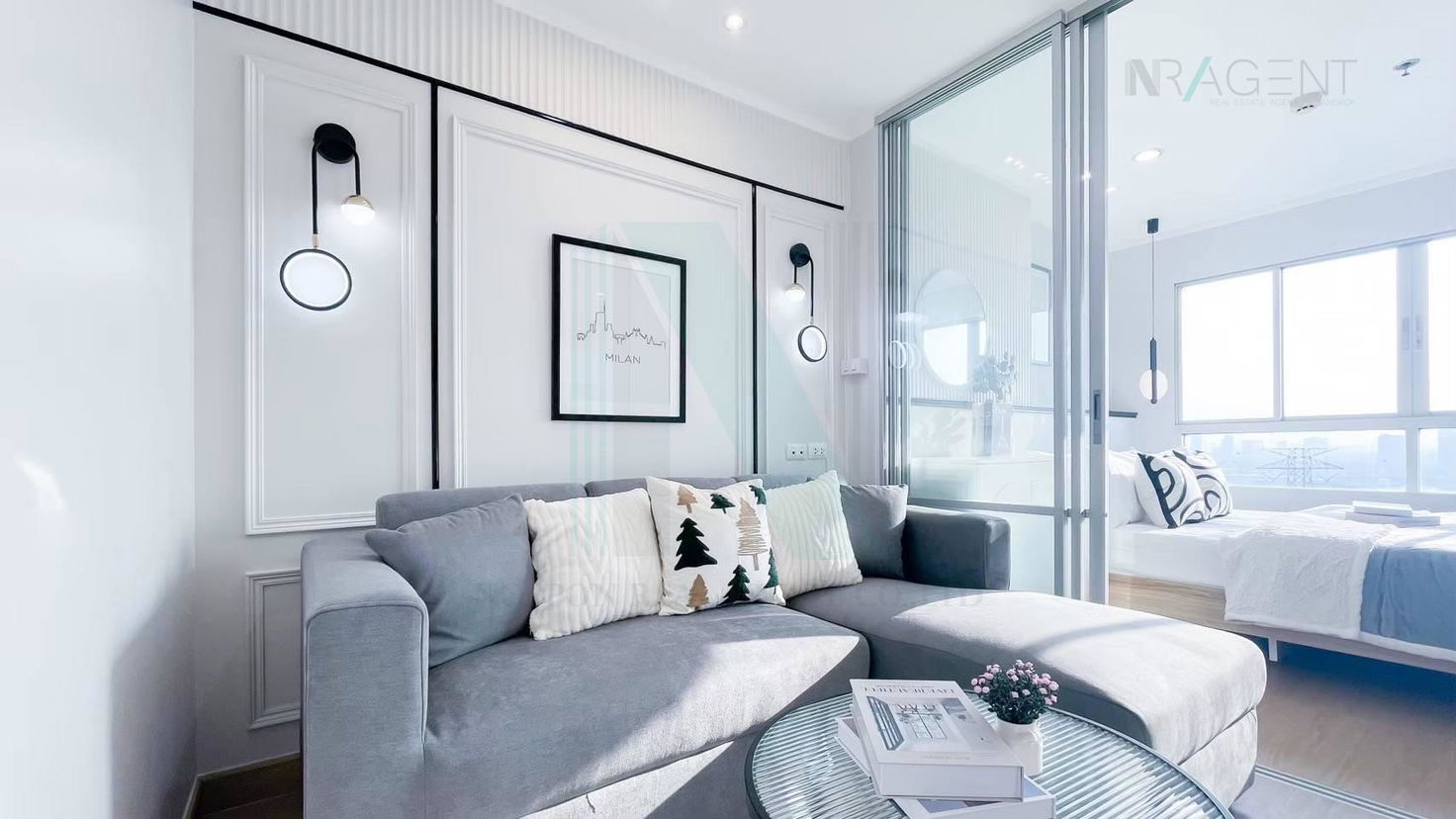 picture 📌 For Rent Condo LUMPINI VILLE PRACHACHUEN - PHONGPHET 2 Building A, Floor 7,1 bed room, Room size 26 sqm - 2/8