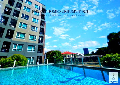 Condos for rent : For Rent 🔥Regent Home Sukhumvit 97/1 | Corner Unit | Pool View | Near BTS Bang Chak Line OA @sariproperty 082-558-9459