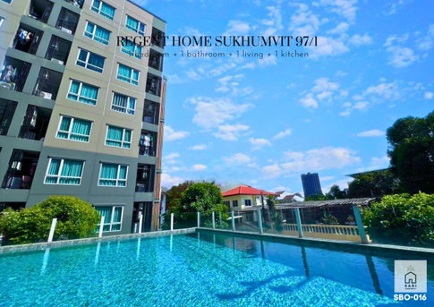 For Rent 🔥Regent Home Sukhumvit 97/1 | Corner Unit | Pool View | Near BTS Bang Chak Line OA @sariproperty 082-558-9459