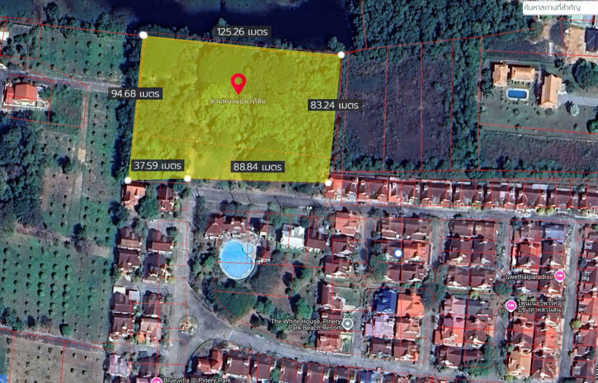 รูป ขายที่ดิน 7 ไร่ 27 ตร.วา หมู่บ้านไพเนอรี่ พาร์คบีช รีสอร์ท สวนสนระยอง เลียบทะเล–หาดสวนสน จังหวัดระยอง - รูปที่ 1/16