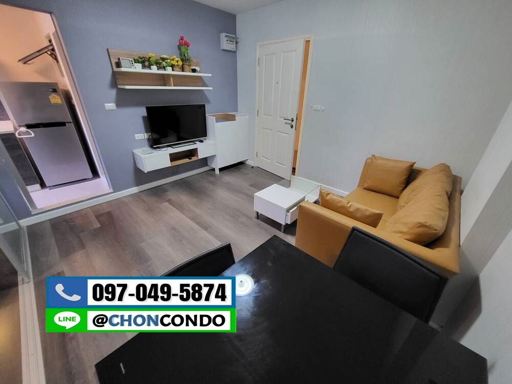 รูป DCondo ดีคอนโด ชั้น2 ตึกD  -----------มีเครื่องซักผ้า-----------Tel 097-049-5874 (Line: @choncondo มี@ด้วย) - รูปที่ 1/15