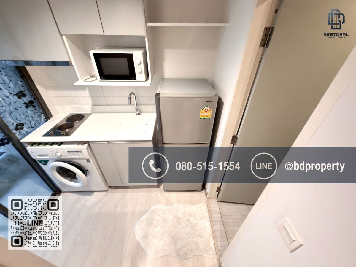 รูป Bestdeal ให้เช่า Studio 22ตรม.ราคา 14,000/เดือนเท่านั้น เฟอร์นิเจอร์และเครื่องใช้ไฟฟ้าครบ “IDEO MOBI RAMA 9” ใกล้MRT และ เซ็นทรัลพระราม 9 เพียง 80 ม. - รูปที่ 8/11