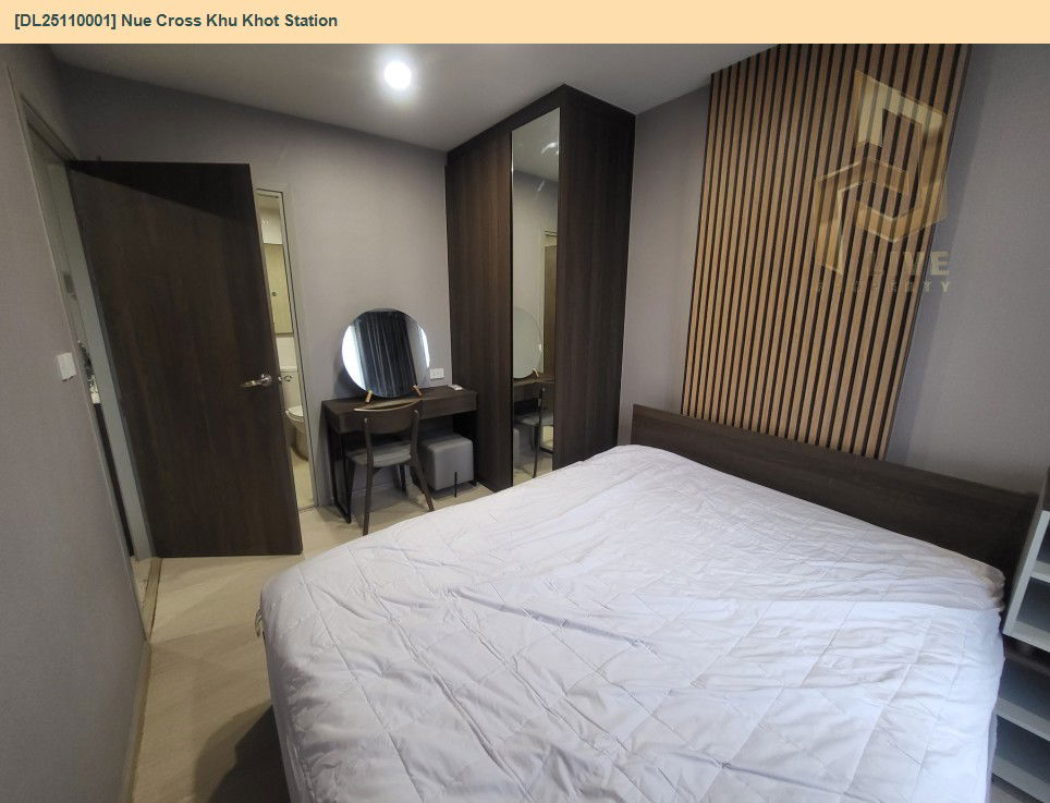 รูป DL25110001 ให้เช่าคอนโด นิว ครอส คูคต สเตชัน (Nue Cross Khu Khot Station) ใกล้ BTS คูคต พร้อมเข้าอยู่ โทรด่วน 0616298946 LineID @523dslwi - รูปที่ 6/8