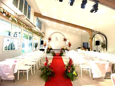 เช่าอาคารพาณิชย์ ถนนประชาอุทิศ ทุ่งครุ : ถ.ประชาอุทิศ-วัดคู่สร้าง กรุงเทพฯ ใกล้บิ๊กซี ฟู้ดเพลส ให้เช่าสถานที่แต่งงาน 2ชั้น พร้อม 3 package กว่า 400-600 ตรม. จอดรถ50คัน ย่านทุ่งครุ