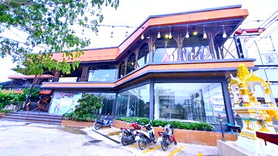 เช่าอาคารพาณิชย์ ถนนประชาอุทิศ ทุ่งครุ : BIGC ประชาอุทิศ 1.06กม. ร้านอาหาร TOP MINI Supermarket 1 ชั้นให้เช่าห้างใหม่ 302ตร.วา. 382ตร.ม. ตลาดประชาอุทิศ 90 1.5  กม. วัดทุ่งครุ