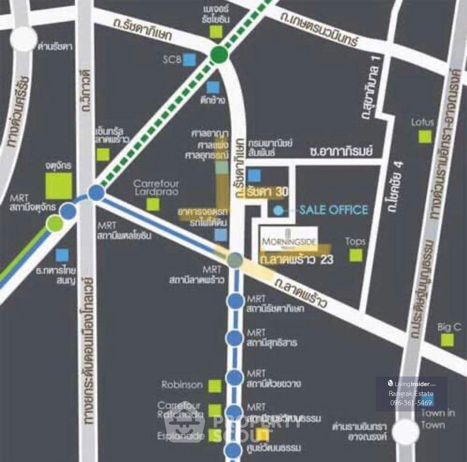 picture 3-BR Condo at Morning Side Heights Ratchada 30 Condominium near MRT Ratchadaphisek (ID 2205801) - 9/13